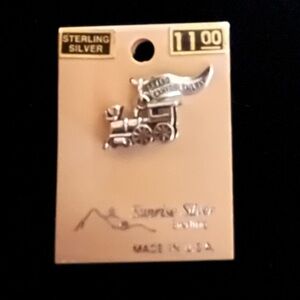 Vintage Sunrise Silver Sterling .925 Grand Canyon Railway Steam Engine Charm